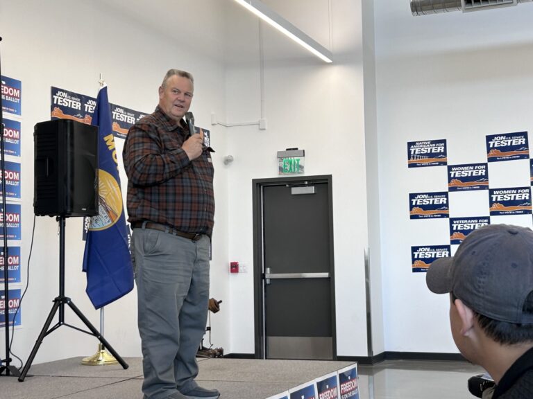 Tester crisscrossing the state talking about reproductive rights, military support and public lands • Daily Montanan