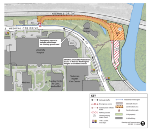 Slope stabilization project begins along Nichols Drive