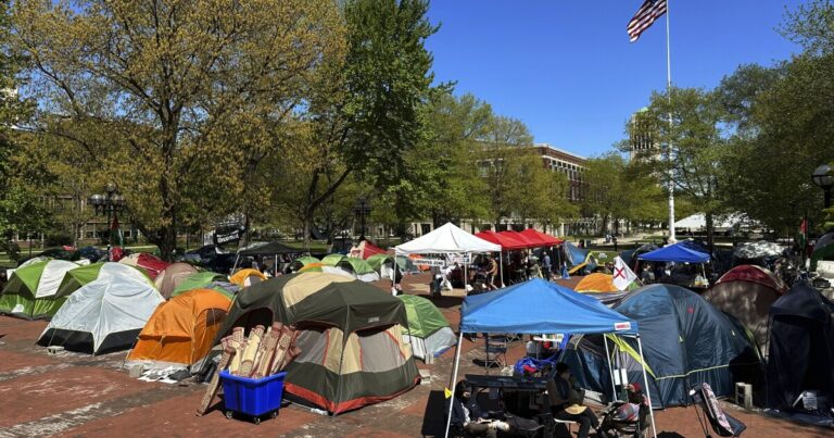 The University of Michigan has suspended a student group for 2 years over divestment protests