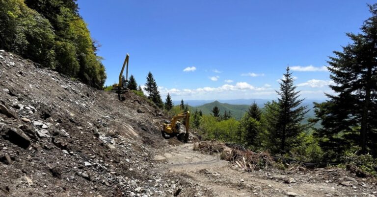 A chart showing the phases of the remaining recovery work along the Blue Ridge Parkway.