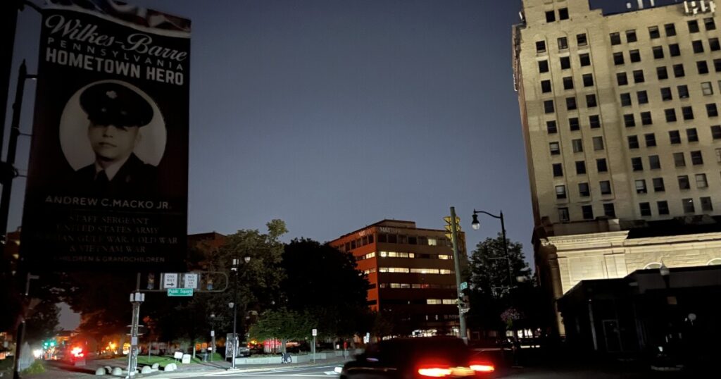 Power outage in downtown Wilkes-Barre