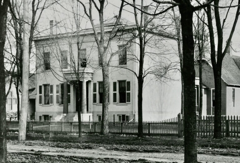 This former professor’s house was the first home of the dental school, from 1875-77.