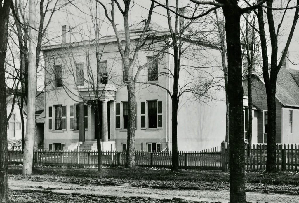 This former professor’s house was the first home of the dental school, from 1875-77.