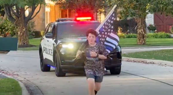10-Year-Old Runs Miles To Honor Fallen Officers
