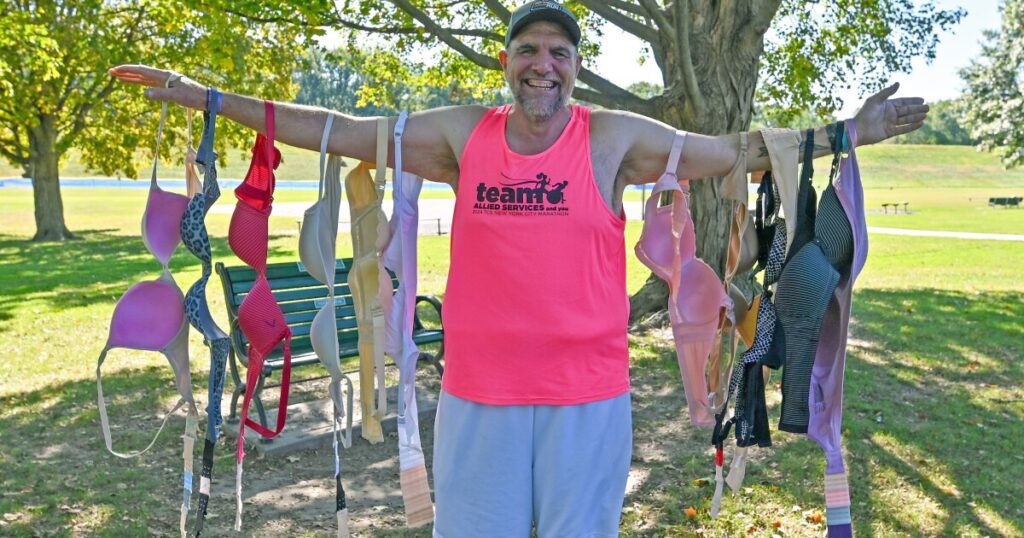 Kingston man will attempt Steamtown Marathon in 50 bras to support cancer care