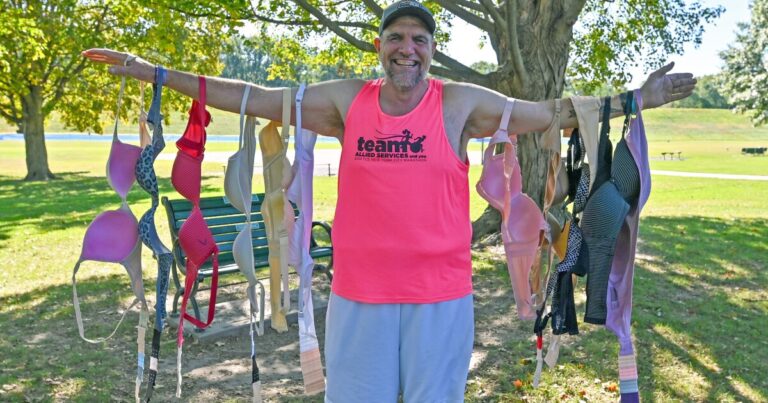 Kingston man will attempt Steamtown Marathon in 50 bras to support cancer care