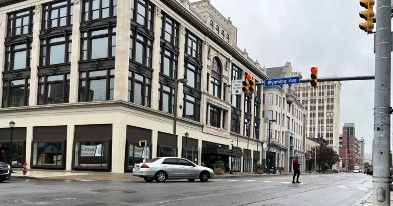 The City of Scranton recently improved school zones using thermoplastic pavement markings. Capouse Avenue near John Adams Elementary School was one of 16 s