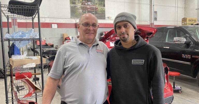 John Santiago and his two daughters.