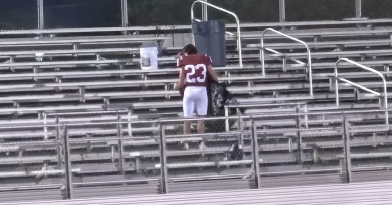 football player act of kindness