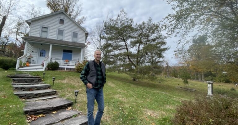 Gershey took the headstones that were near his home and put them on the cemetery property, just a few feet away.