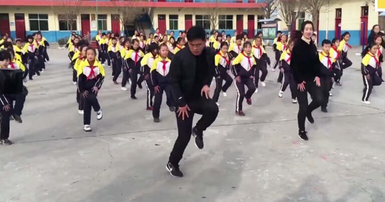 School Principal Breaks Out Epic Dance Moves for Students During Break
