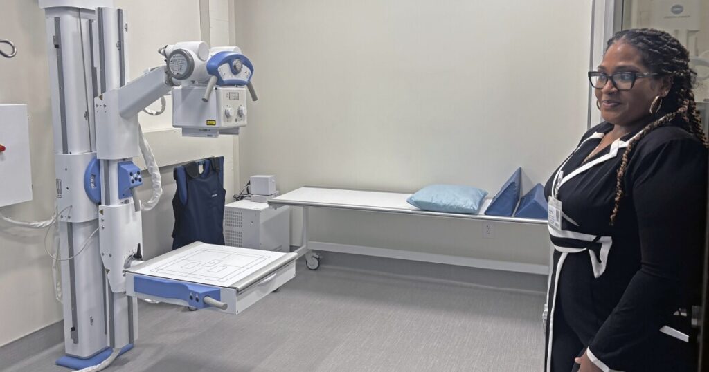 The reception room at Northwell Health's new primary and immediate care center in Dingmans Ferry.