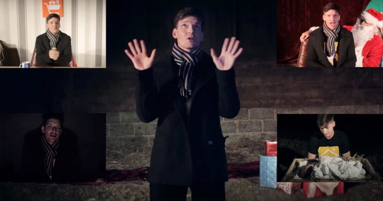 pastor explaining Christmas