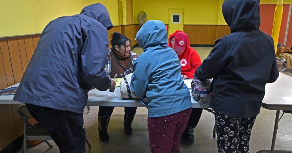 The blue light on Public Square in Wilkes-Barre signals when the city is under a Code Blue designation and an emergency shelter is available.