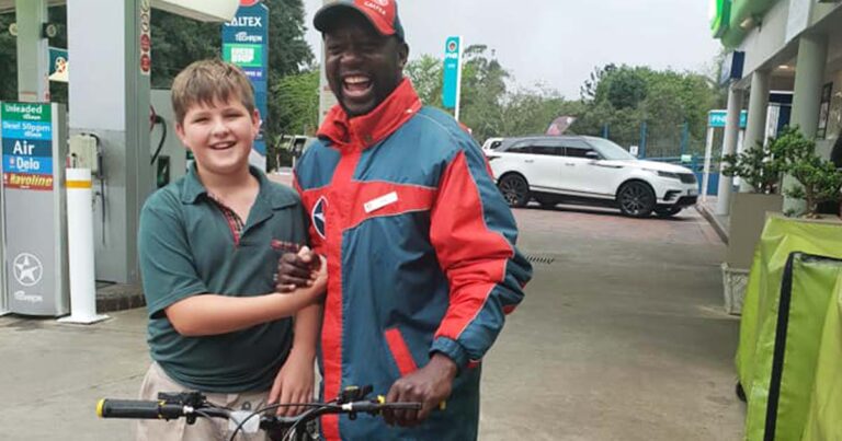 Young Boy Uses All His Savings To Buy Gas Station Attendant a Bicycle