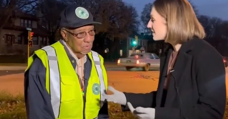 100 year old crossing guard julius campbell