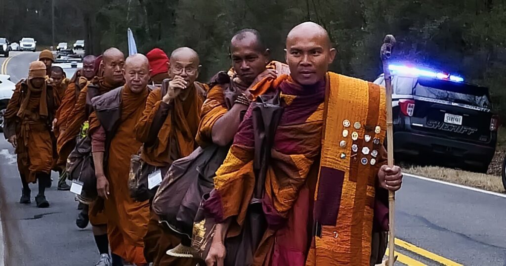 "Walk for Peace" monks visit Oconee, Oglethorpe counties