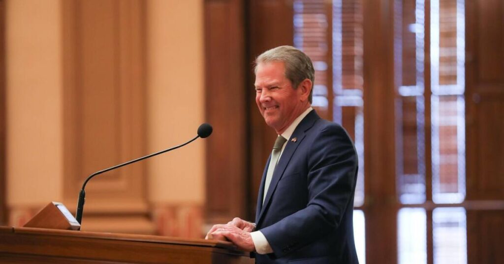 Kemp's State of the State: tax cuts, $2,000 for employees