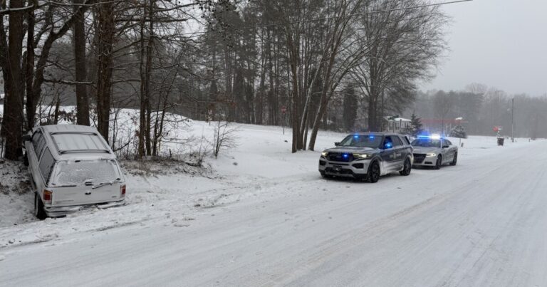Snow, strong winds create hazardous travel conditions throughout the region