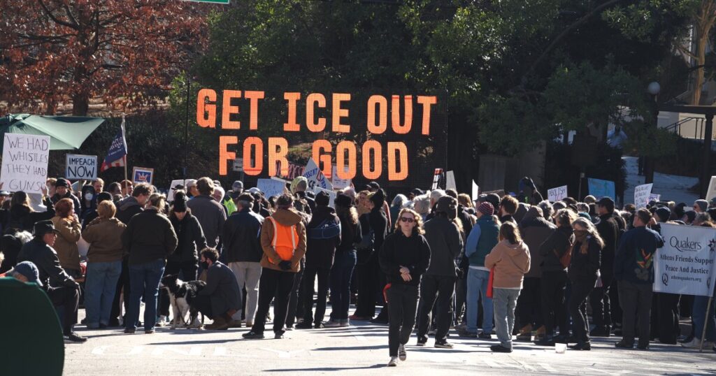 "ICE Out for Good" protest held in Athens
