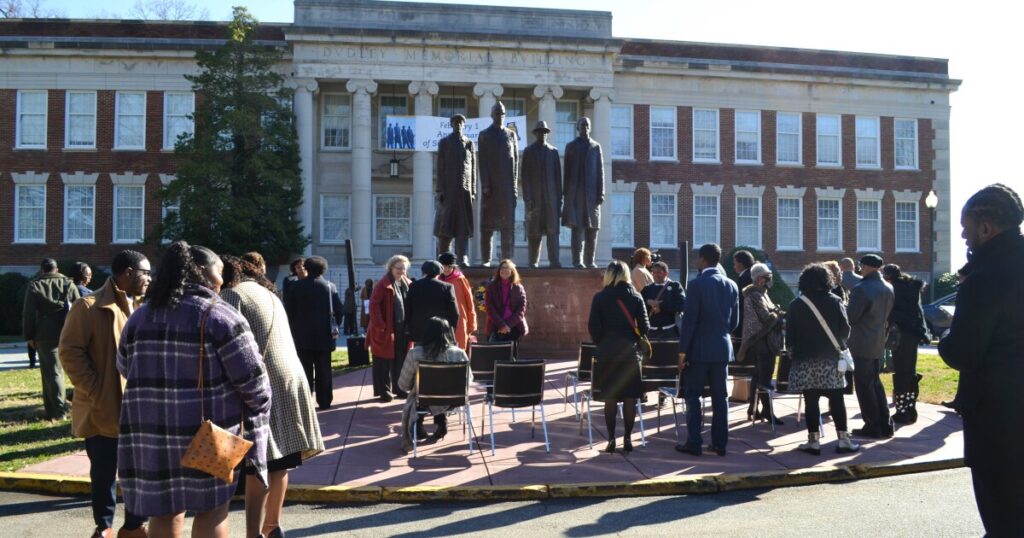 The A&T Four monument