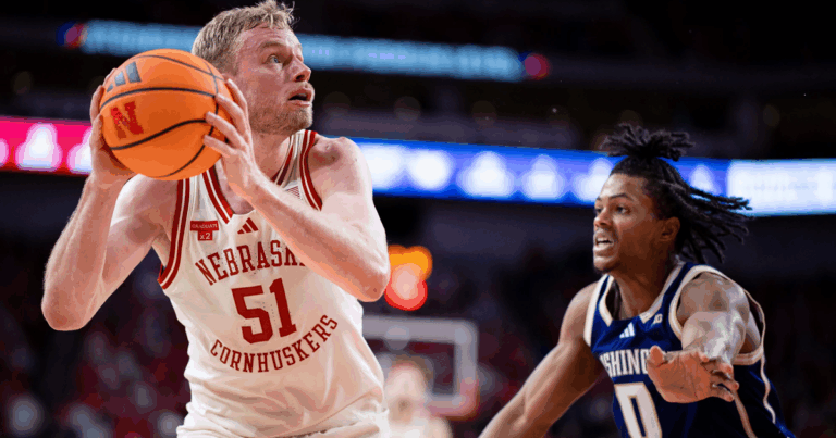 Nebraska men's basketball coach says Rienk Mast needed two IV bags Wednesday, but could play in top 10 tussle