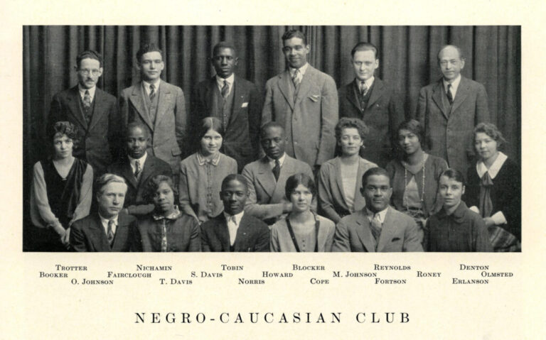 The 1926-27 Negro-Caucasian Club in a photo from the “Michiganensian” yearbook.