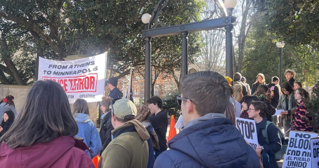 UGA students join nationwide 'Free America' Walk Out protests