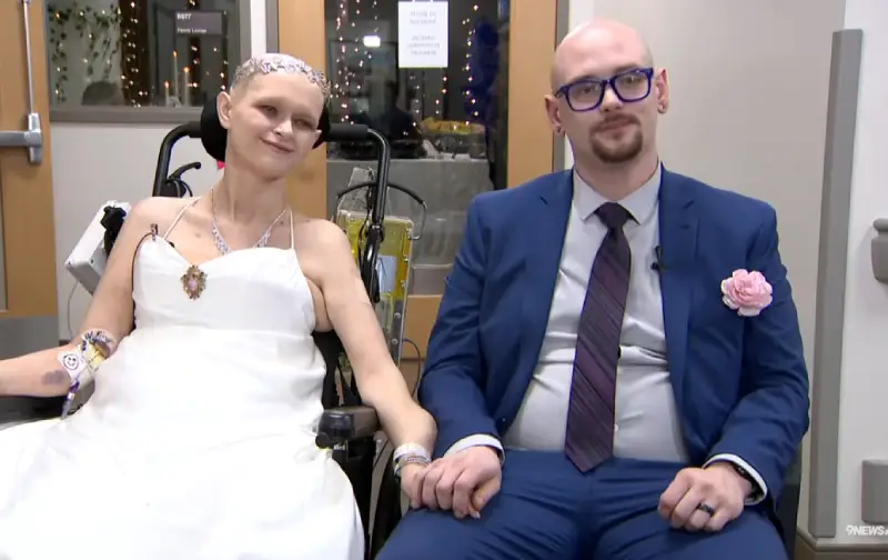 wedding at hospital woman cancer