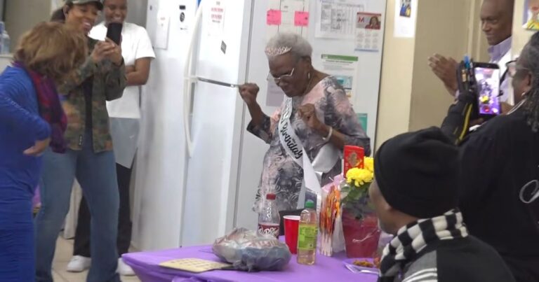 101 year old woman dancing on birthday lela mcspadden