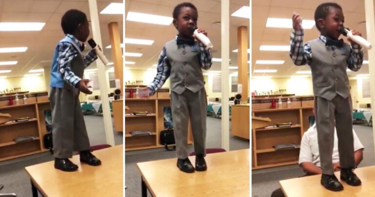 4-Year-Old Delivers Powerful Speech on Reading That Leaves Teachers Amazed