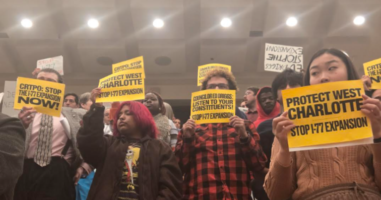 After public protest, 10 of 11 Charlotte City Council members support pausing I-77 toll lanes