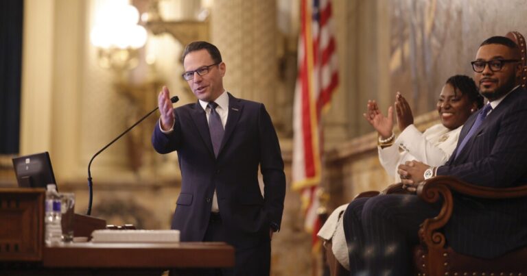 Shapiro touts record, pushes for more housing, higher minimum wage in budget address