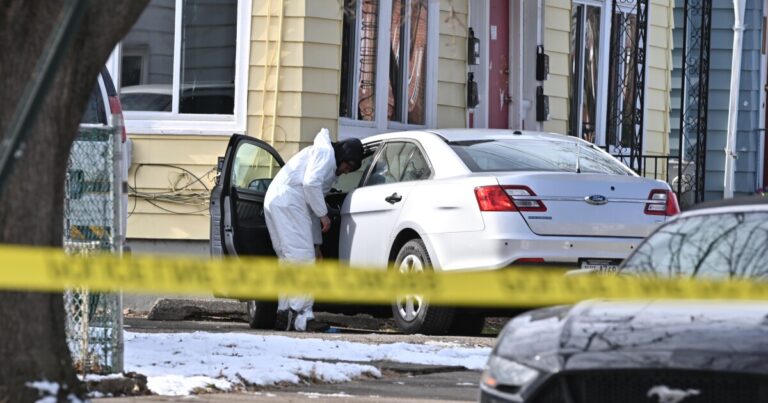 Luzerne County District Attorney Sam Sanguedolce is seen at a crime scene investigation in South Wilkes-Barre on Tuesday, Feb. 24, 2026.