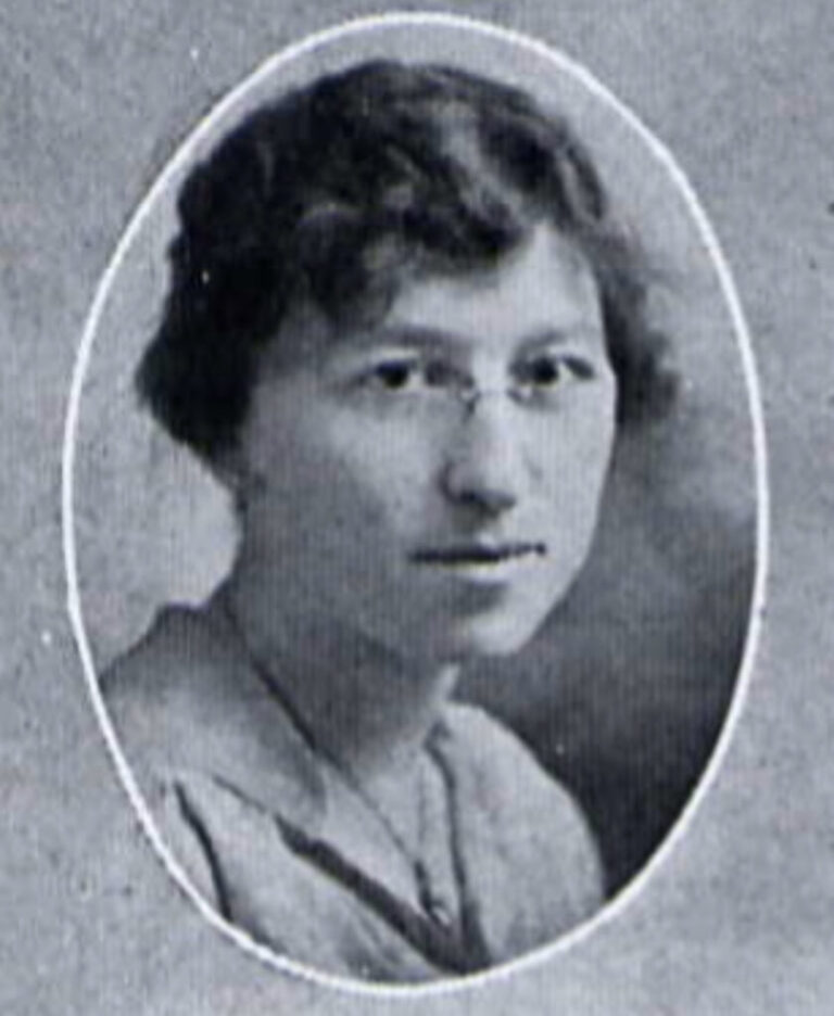 Mildred Mighell in her senior year from the Michiganensian student yearbook.