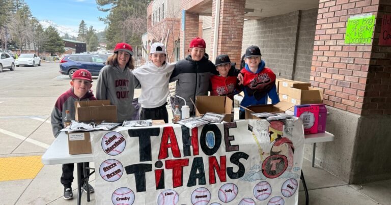 A man drove his truck through the back of the fundraiser table, striking the group.