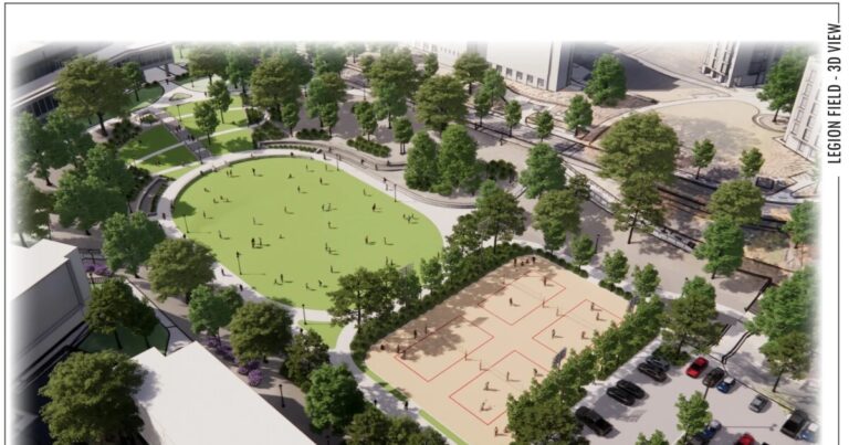 Legion Pool to become sand volleyball courts