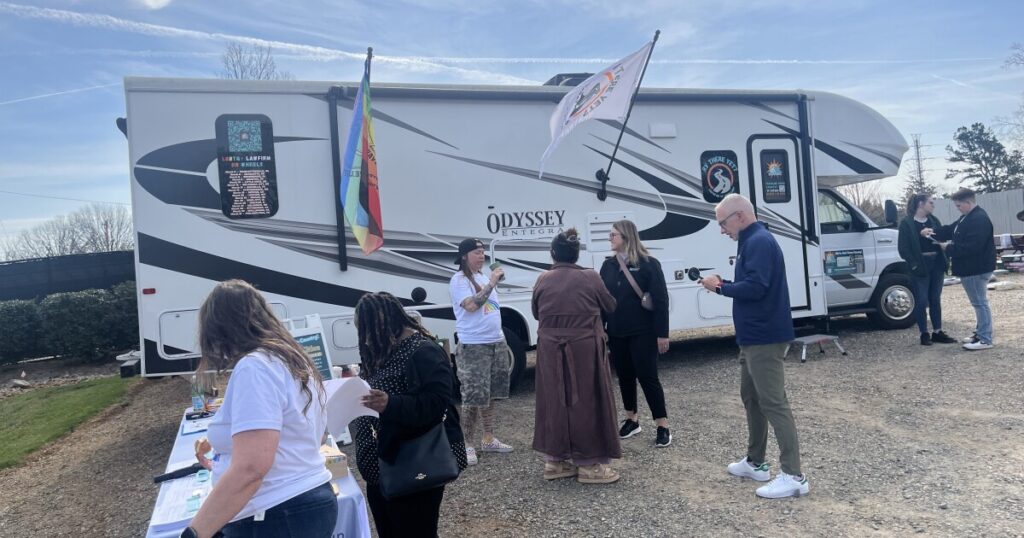 Aster Newman Charlotte went to see the "Caravan of Hope" to seek help with changing their name.