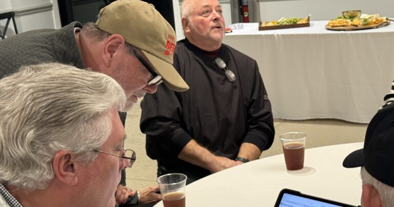 Sheriff Sam Page leads Phil Berger by two votes in N.C. Senate District 26 after election day ballots were tallied. This photo shows campaign signs for the two candidates outside of a polling place in Jamestown on Tuesday, March 3.