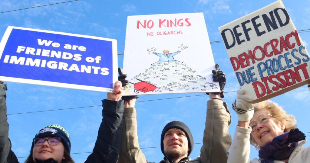 Nationwide ‘No Kings’ protest returns for third wave in Nebraska