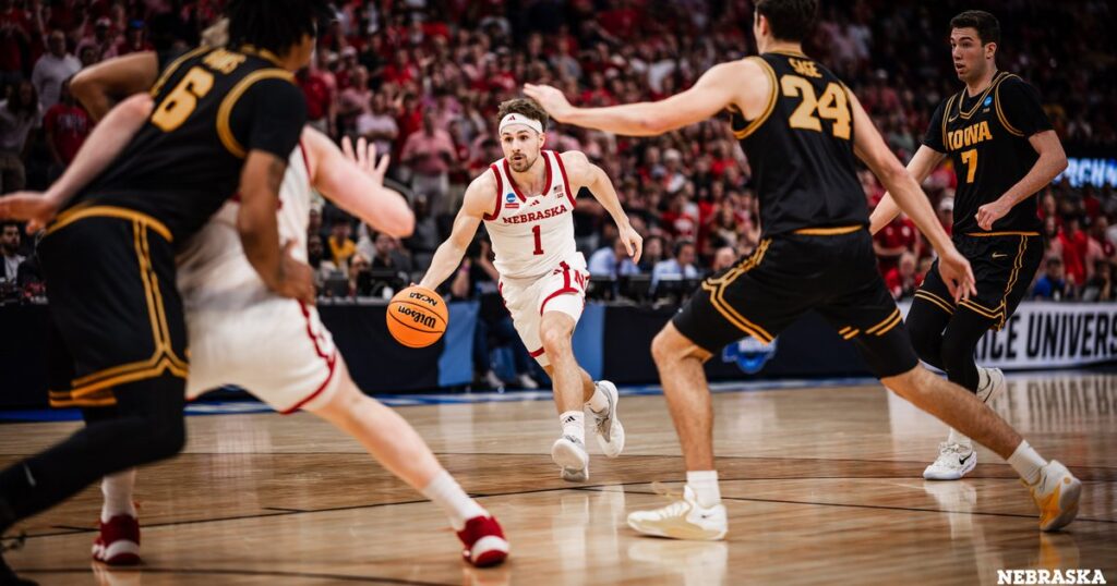 Nebraska goes cold late, falls to Iowa in Sweet 16