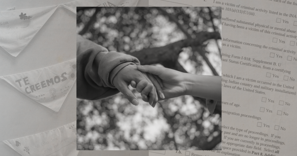 Esperanza is painted inside the Latina Resource center, reminding survivors and visitors the strength of themselves, and their community.