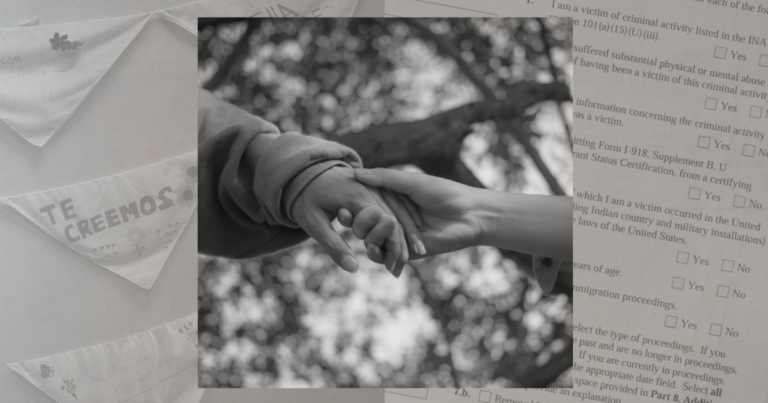 Esperanza is painted inside the Latina Resource center, reminding survivors and visitors the strength of themselves, and their community.