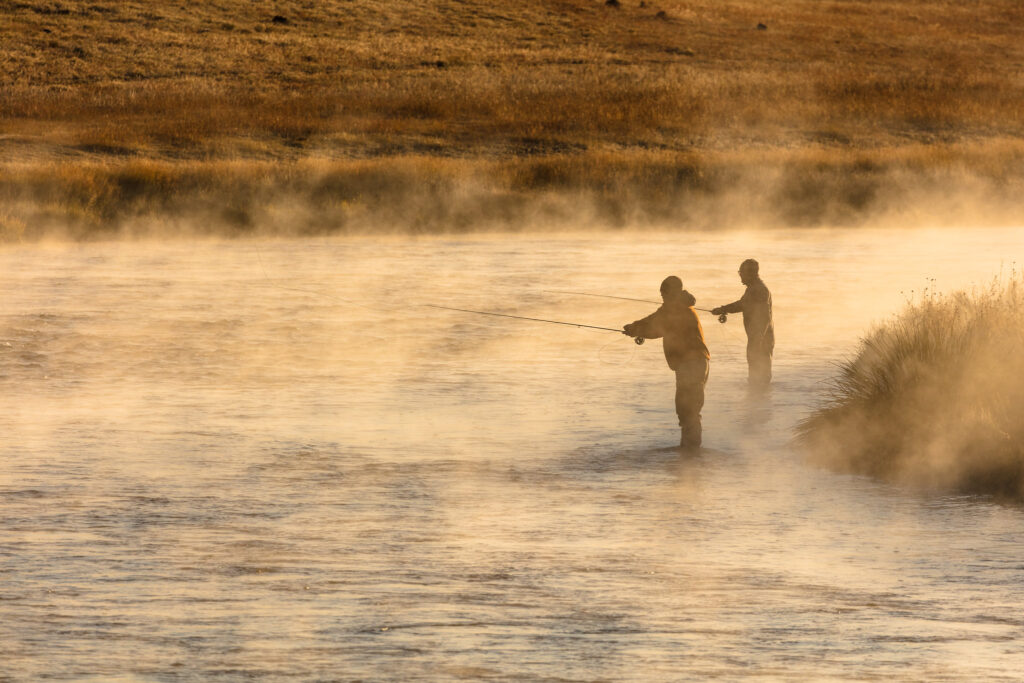 Fall fishing on the Madison River at sunrise. (Photo: NPS / Jacob W. Frank)