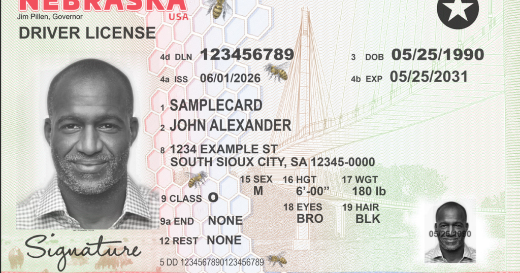 Nebraska DMV unveils new driver’s license and state ID card design