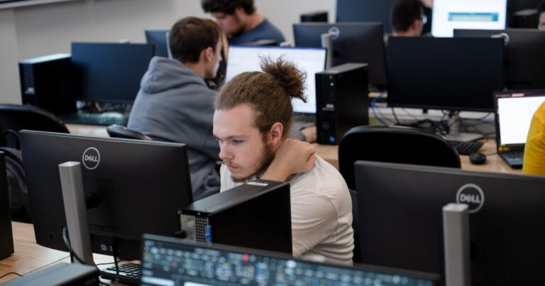 Many Penn College programs, including robotics and automation, help prepare students for the AI economy.