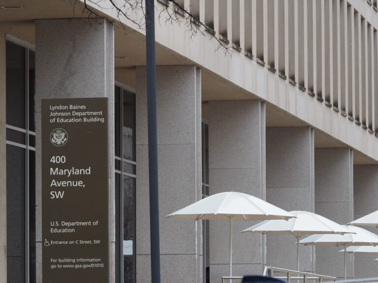 The U.S. Department of Education on Feb. 20, 2026. (Photo by Shauneen Miranda/States Newsroom)