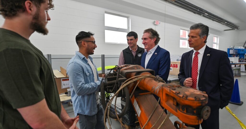 Interior secretary learns how Lackawanna College students are trained for energy-focused careers