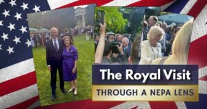 The 250th anniversary of U.S. independence from Great Britain is the occasion for the 2026 royal visit, and was a key theme at Monday's garden party at the British embassy in Washington, D.C.