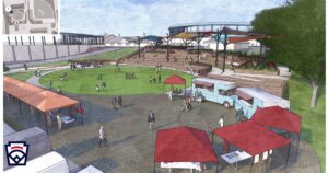 A new sign will be installed on the roof at Lamade Stadium.